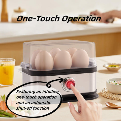 Smart Egg Cooker auto shut-off with beep signals