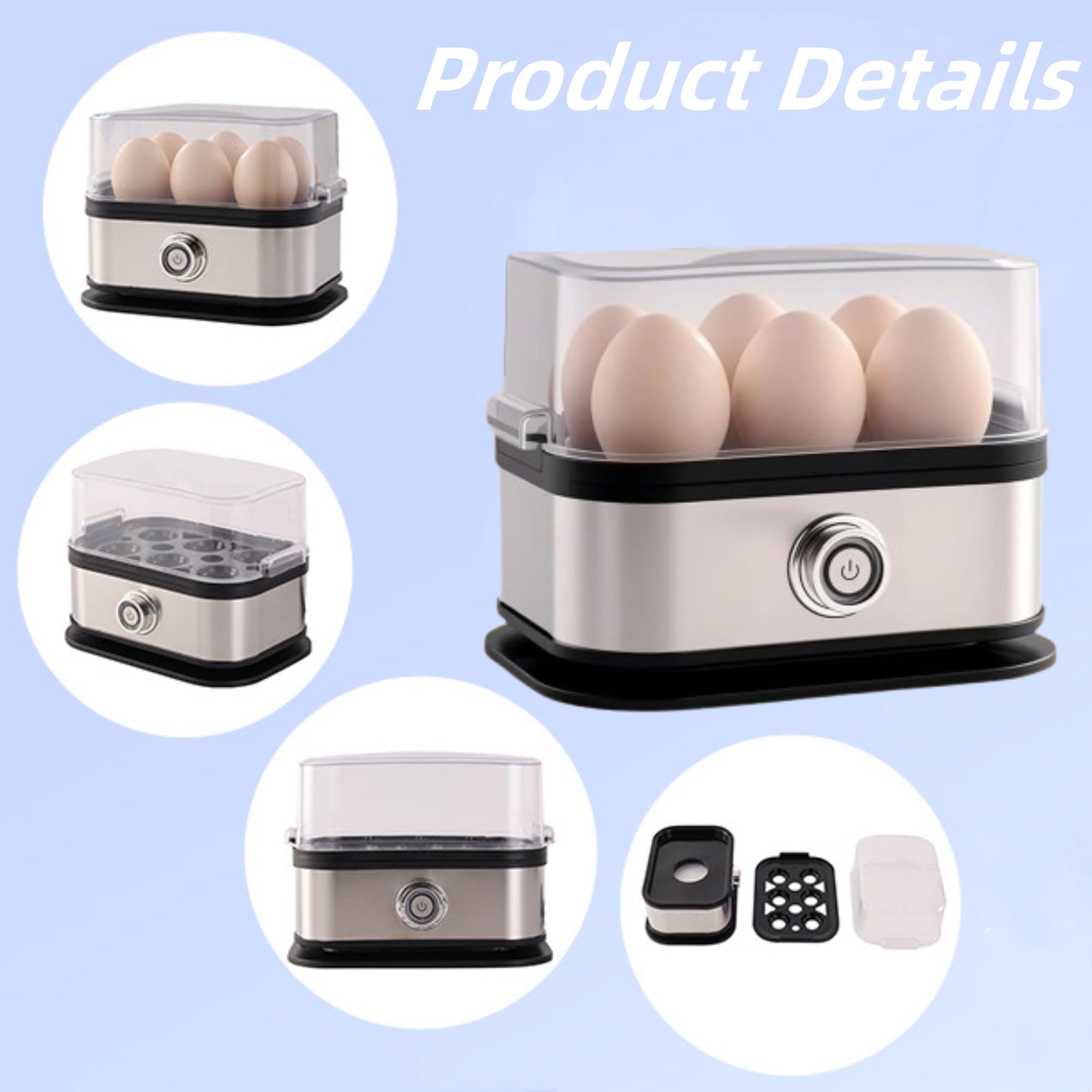Smart Egg Cooker with one-touch control for easy mornings