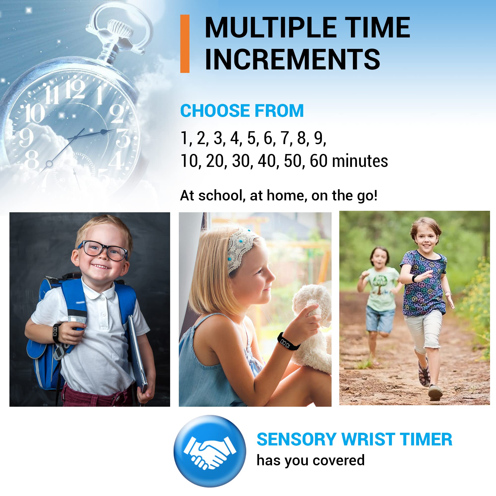 Smart School Sensory Wrist Timer in classroom setup for structured activities