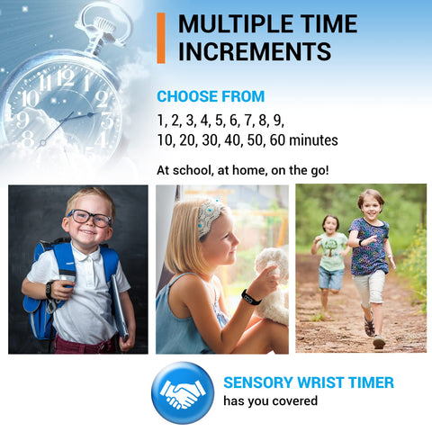 Smart School Sensory Wrist Timer in classroom setup for structured activities