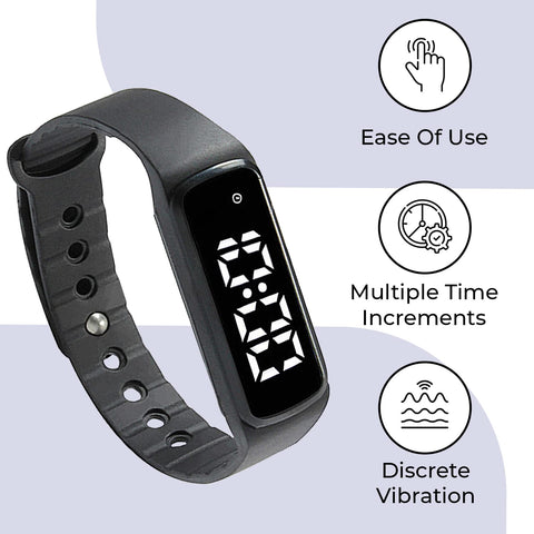 Smart School Sensory Wrist Timer on wrist with silent vibration