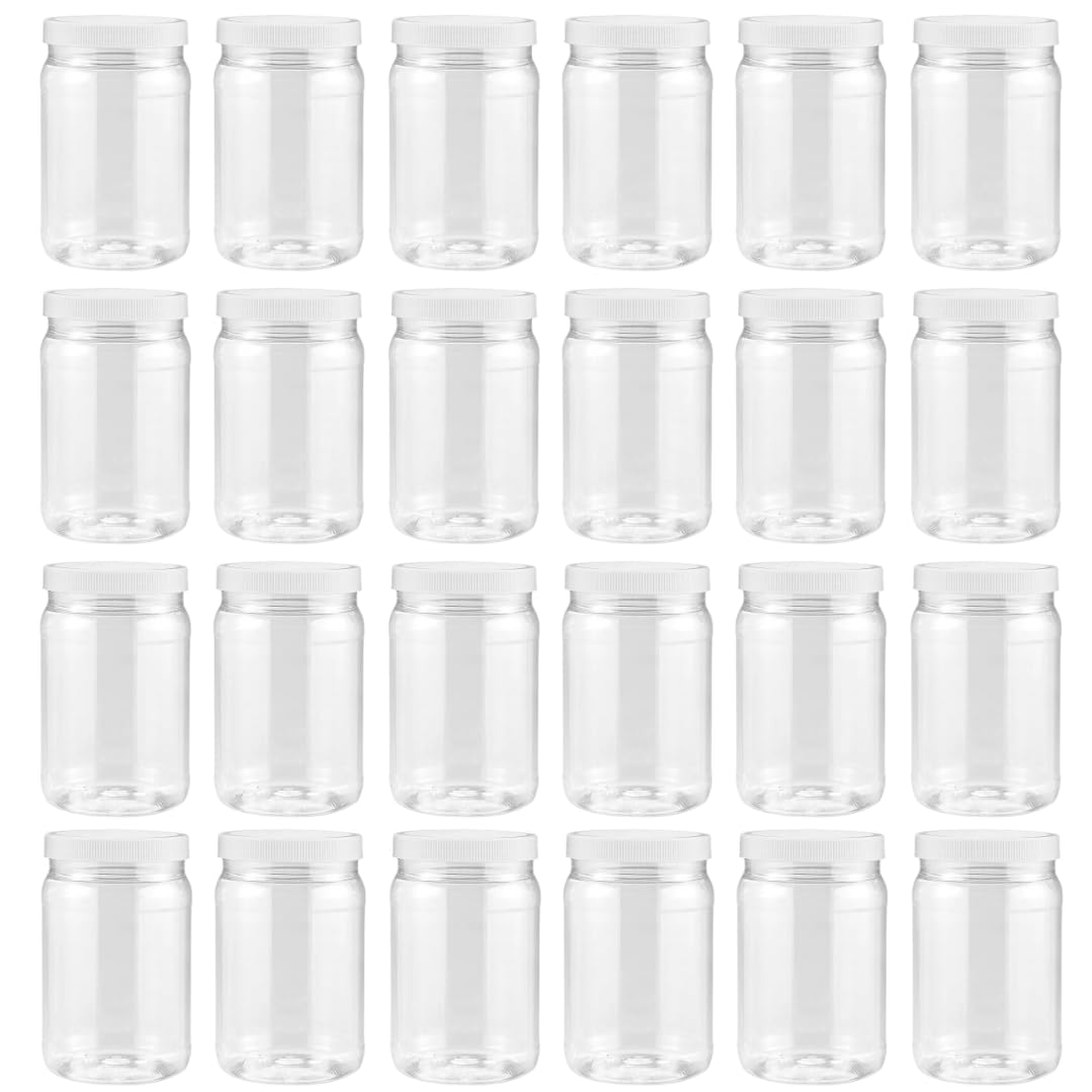 SMART SOLUTIONS clear mason jar 18oz front view for crafts and pantry organization