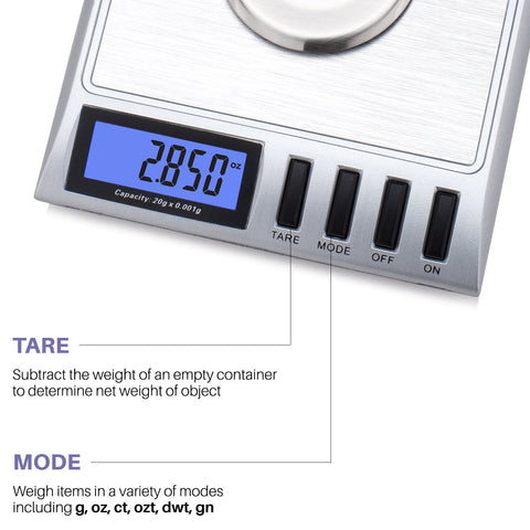 Smart Weigh GEM20 comes with precision tweezers for handling tiny samples.