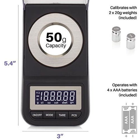 Tare function demonstrated on a container with the Smart Weigh scale