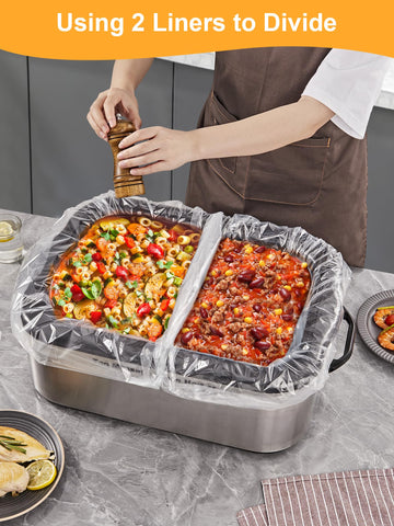 SMARTAKE BPA-free liners preserve flavor with odorless, safe cooking