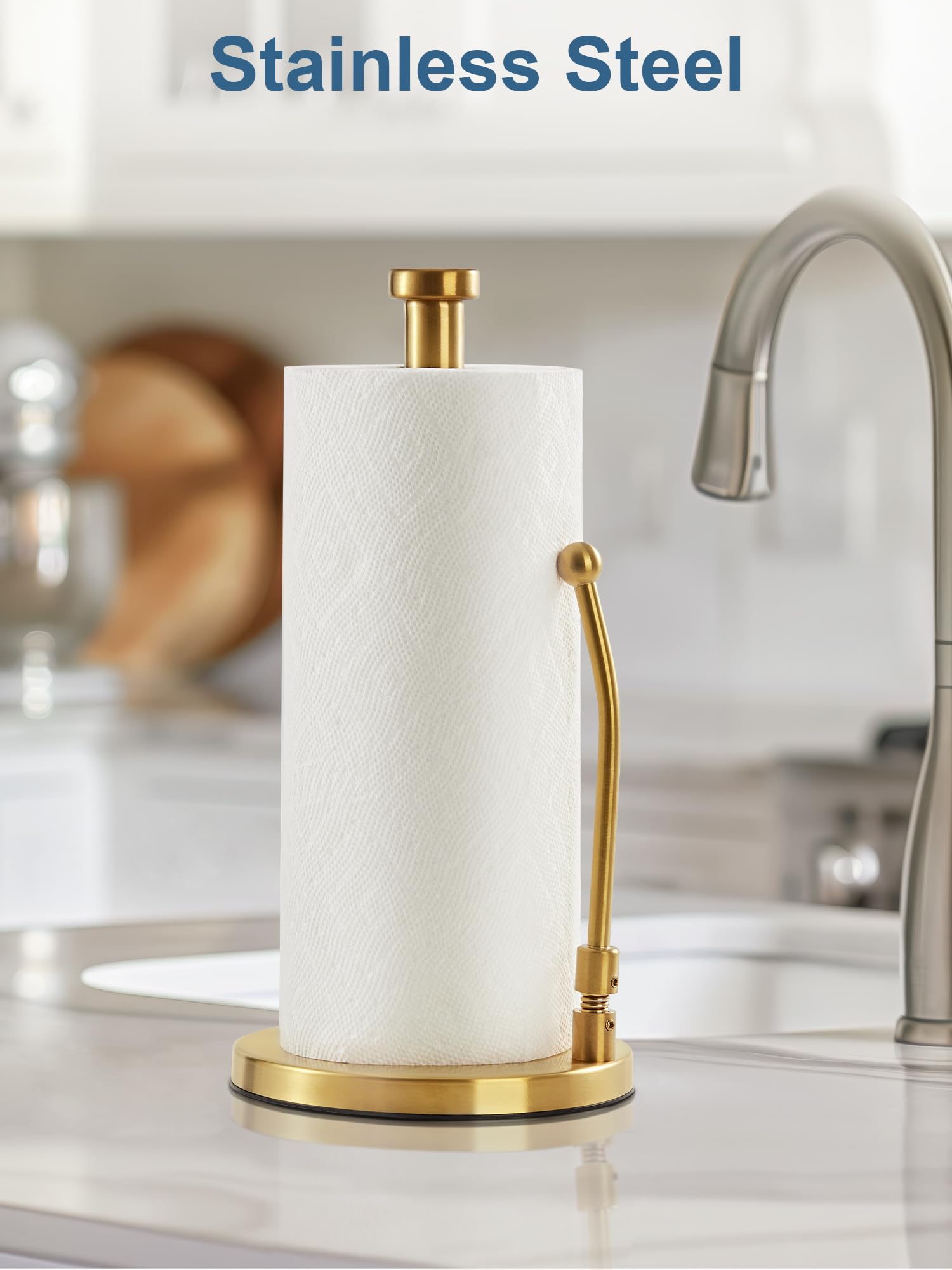 SMARTAKE base with four suction cups grips countertops securely.