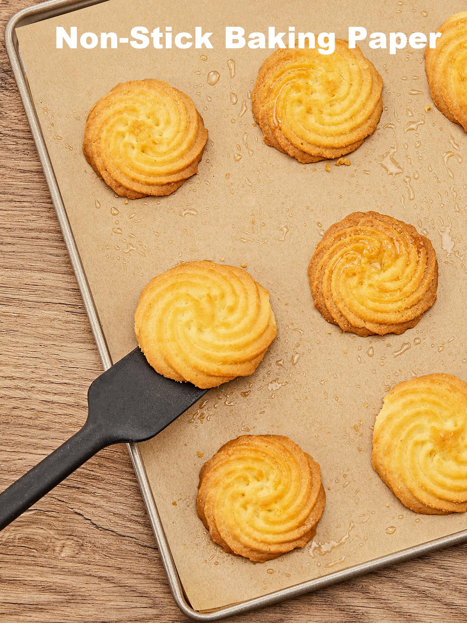 SMARTAKE grease barrier keeps trays clean after baking.