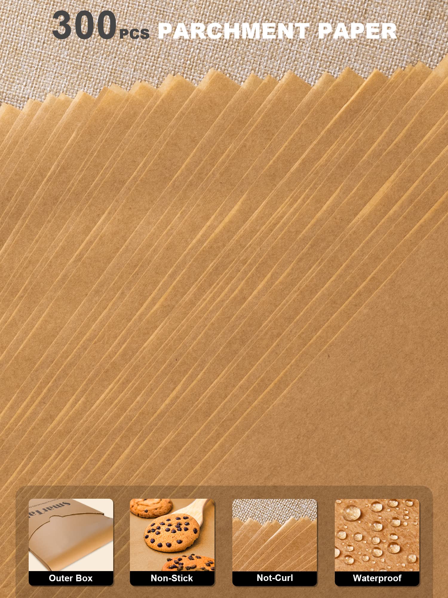 SMARTAKE parchment used for cookies and bread prep with neat results.