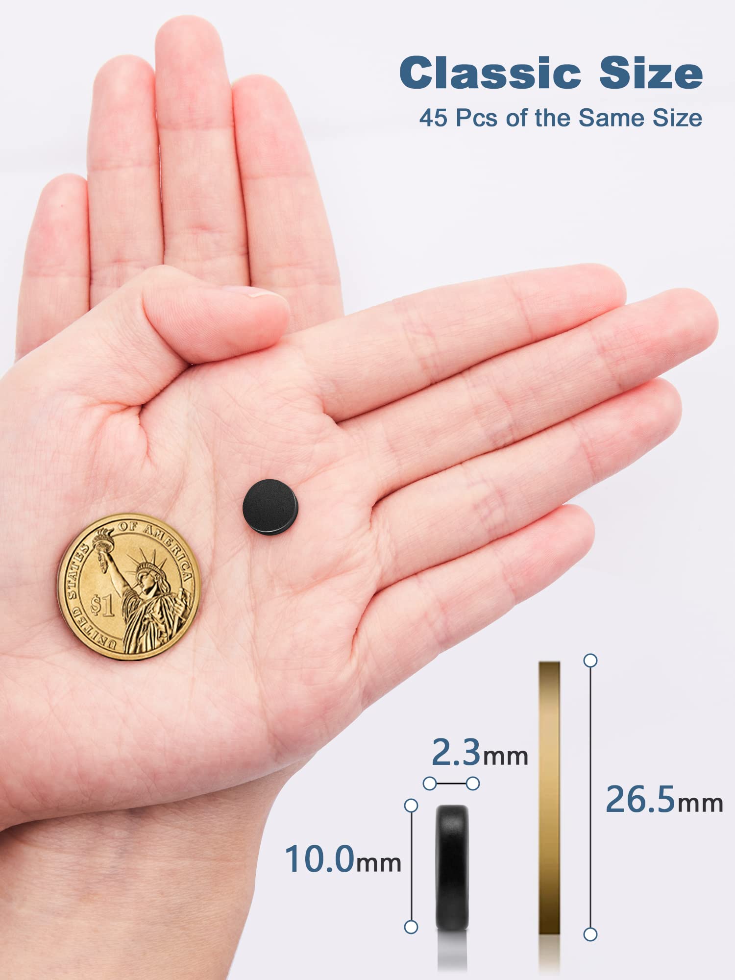 Smartake neodymium magnets close-up showing durable metal construction.