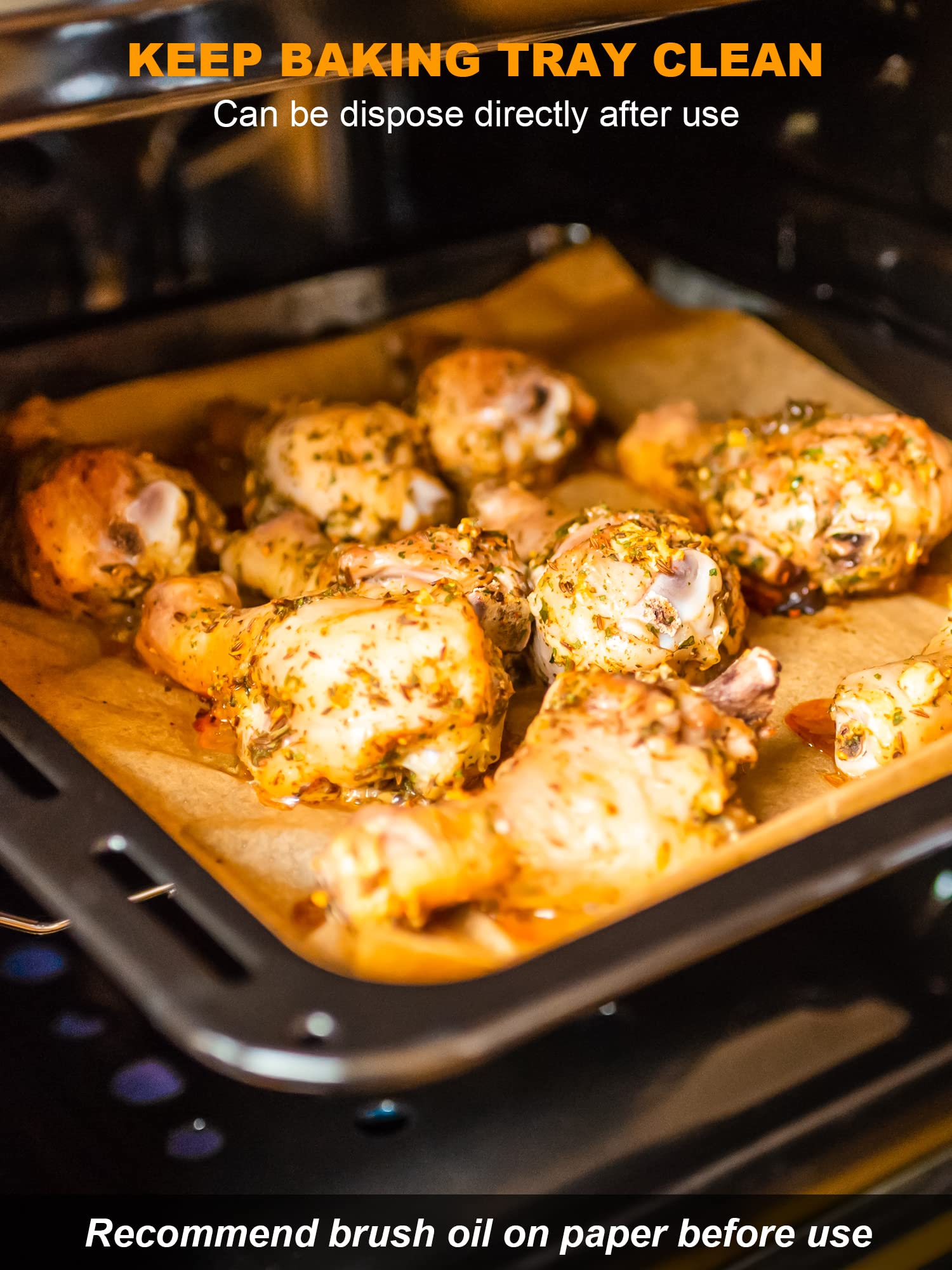 SMARTAKE non-stick parchment sheets release cookies effortlessly.