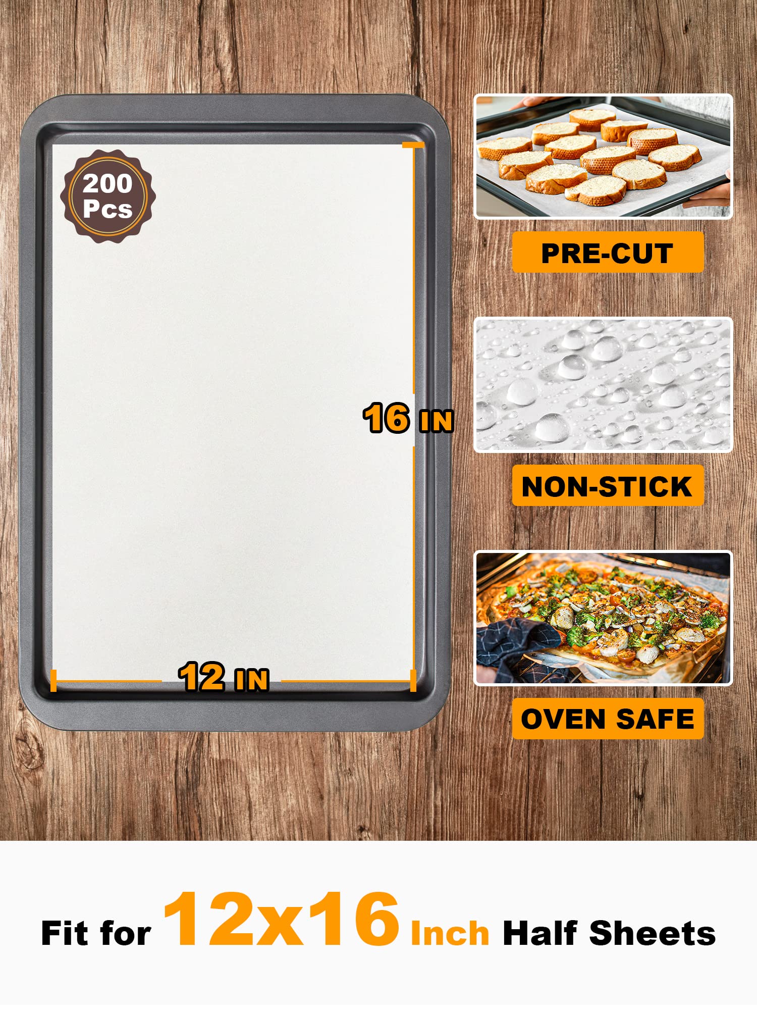 Smartake non-stick parchment with silicone coating enables easy release