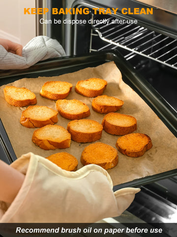 SMARTAKE parchment sheet releases cookies cleanly for effortless cleanup.