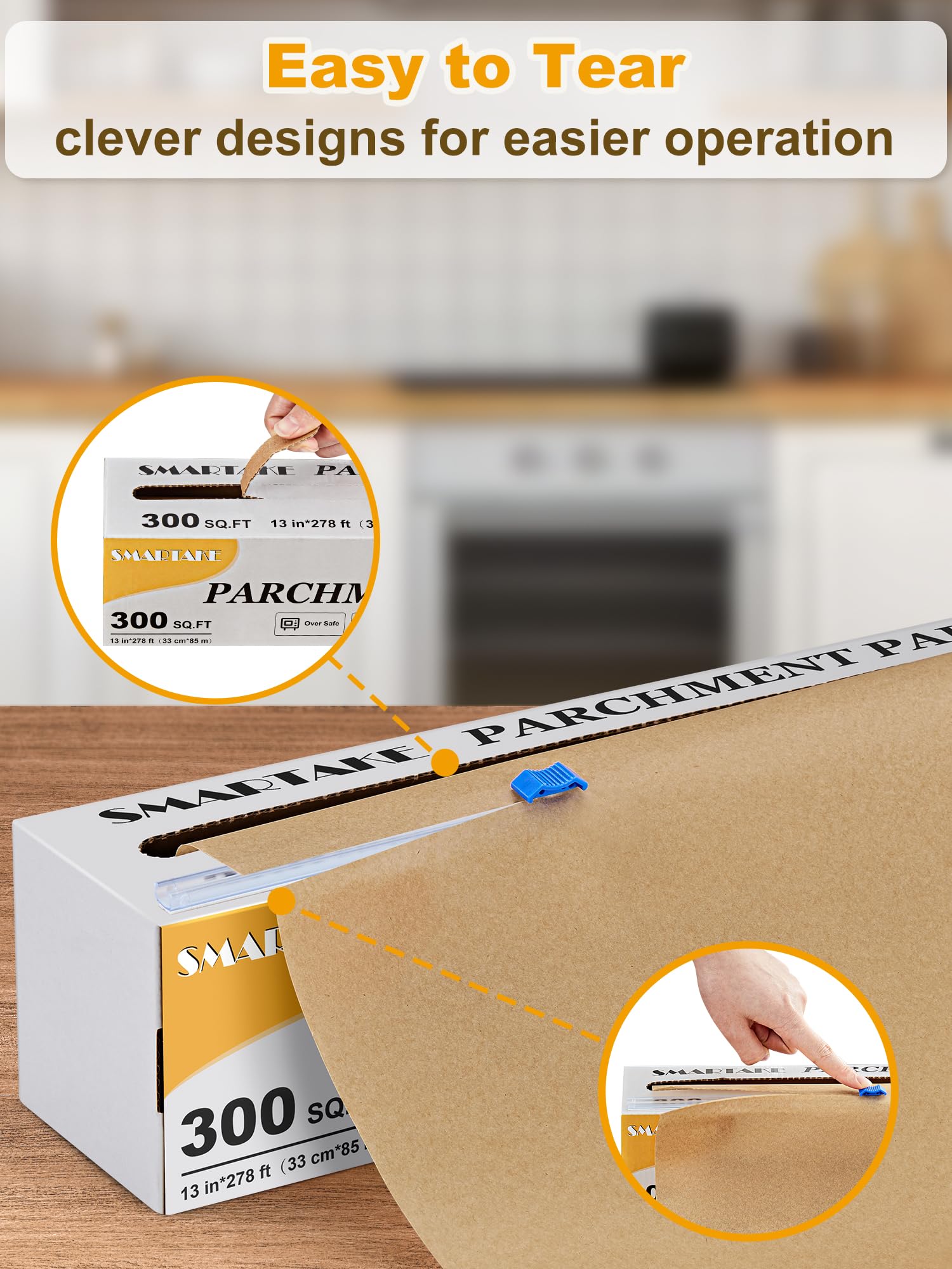 SMARTAKE parchment is recyclable and easy to dispose after use.