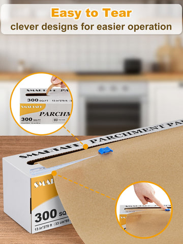 SMARTAKE parchment is recyclable and easy to dispose after use.