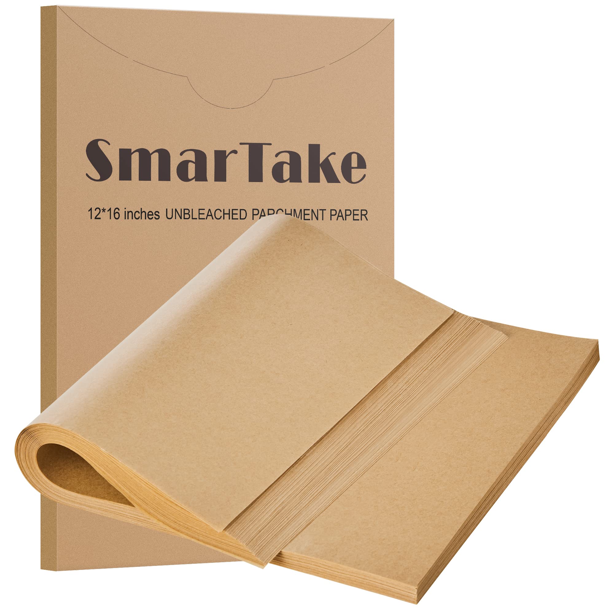SMARTAKE pre-cut parchment sheets save time by fitting 12x16 trays
