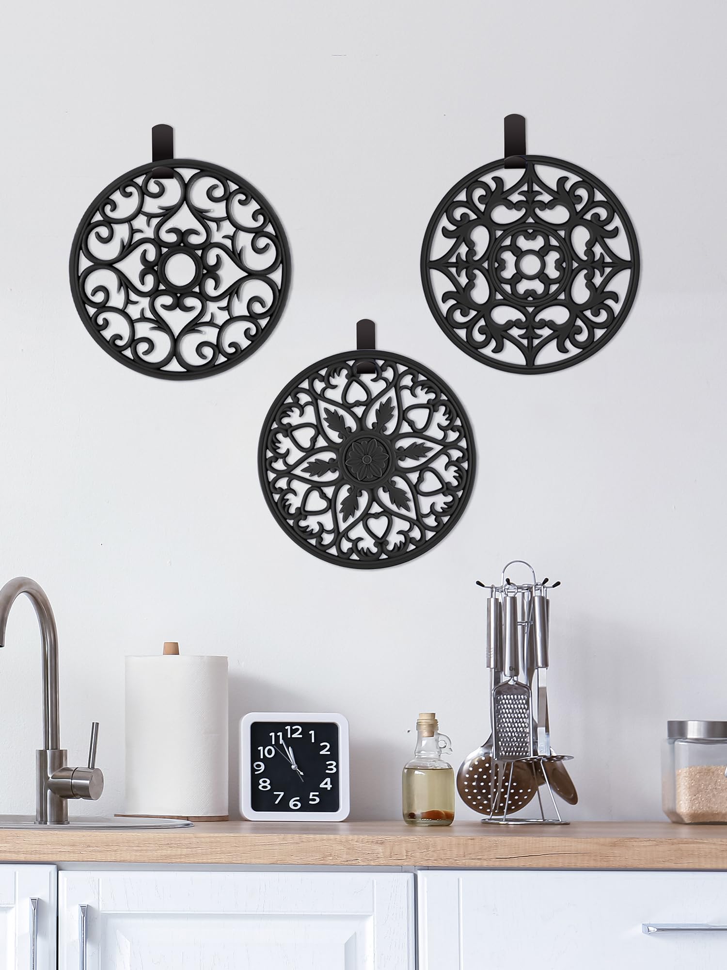 SMARTAKE trivet mats dishwasher-safe design simplifies post-dinner cleanup