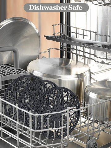 SMARTAKE trivet mats as placemats safeguard tabletops from heat and spills