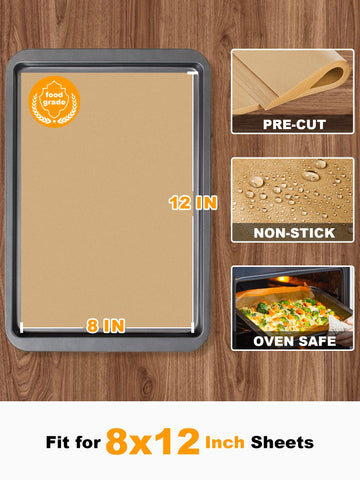 SMARTAKE unbleached parchment paper is food-grade for safe baking