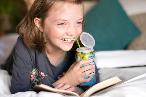 Smarter-Seal reusable BPA-free lid offers safe, non-leaching beverage protection.