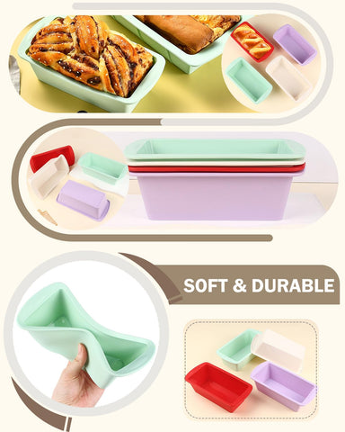 SmartKitch silicone loaf pan multi-use for bread, meatloaf, and brownies.