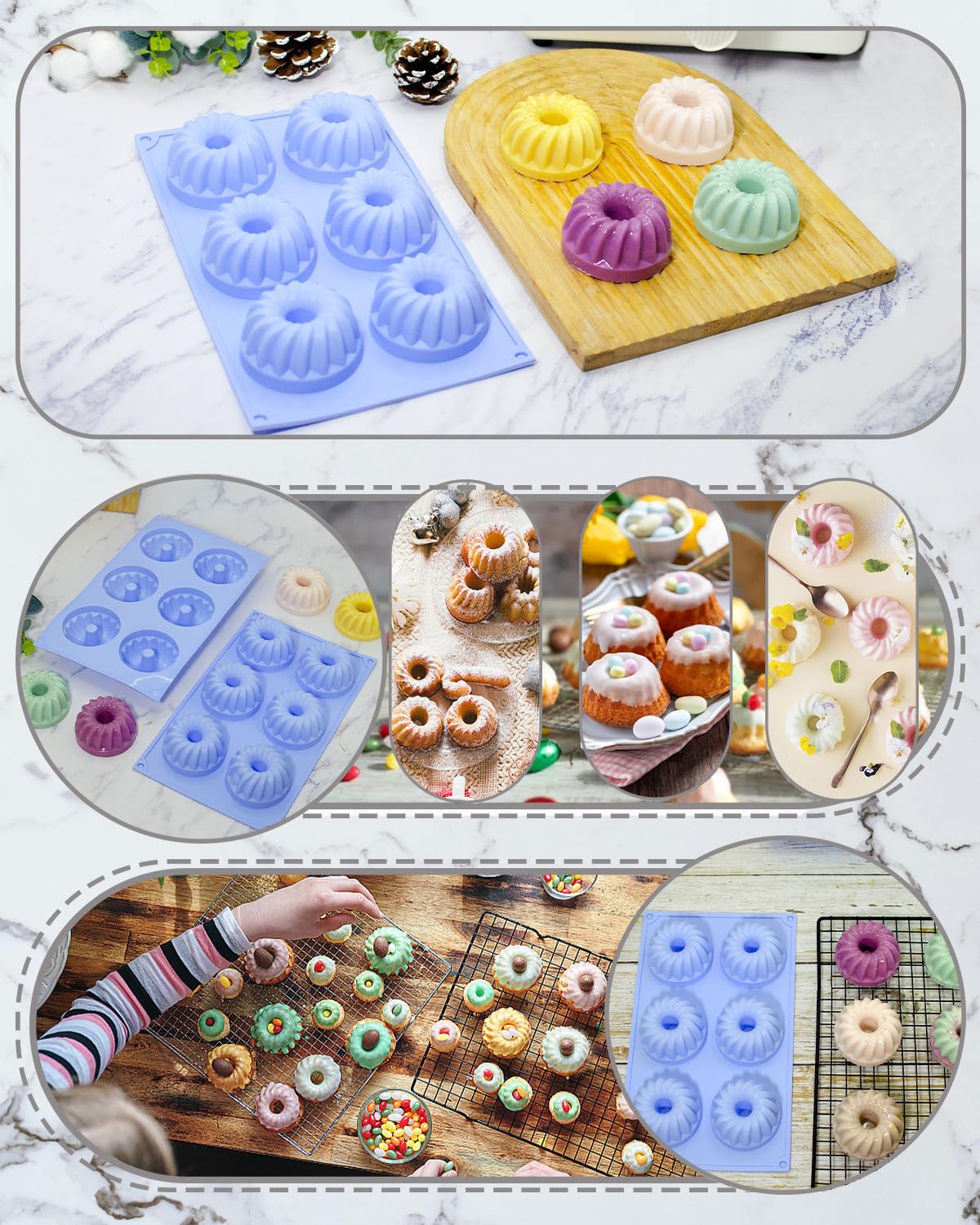SmartKitch non-stick surface enables quick release and easy cleanup.