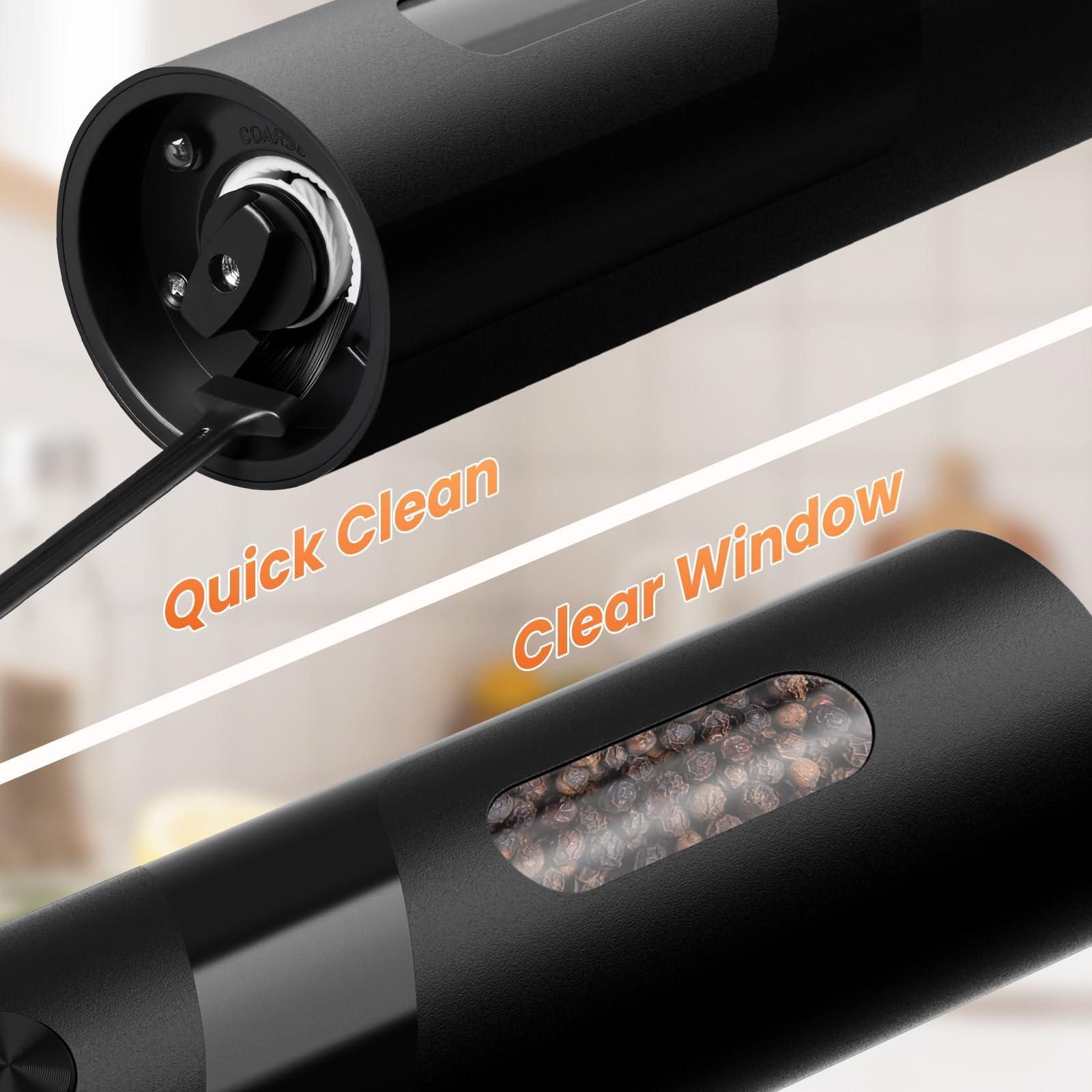 SmartTrends two-pack on a kitchen counter in black and white design.