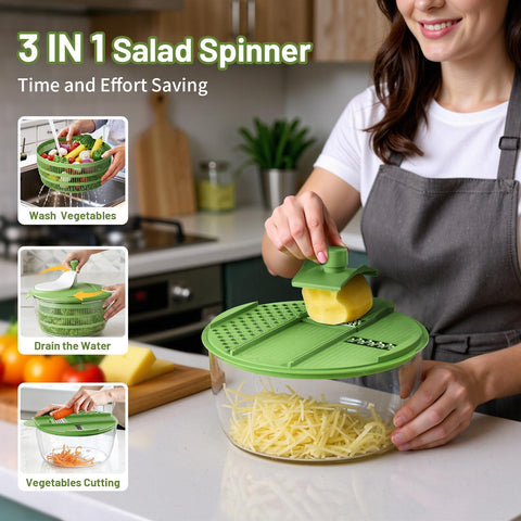 Turn the SmartTrends handle for quick, even drying of ingredients.