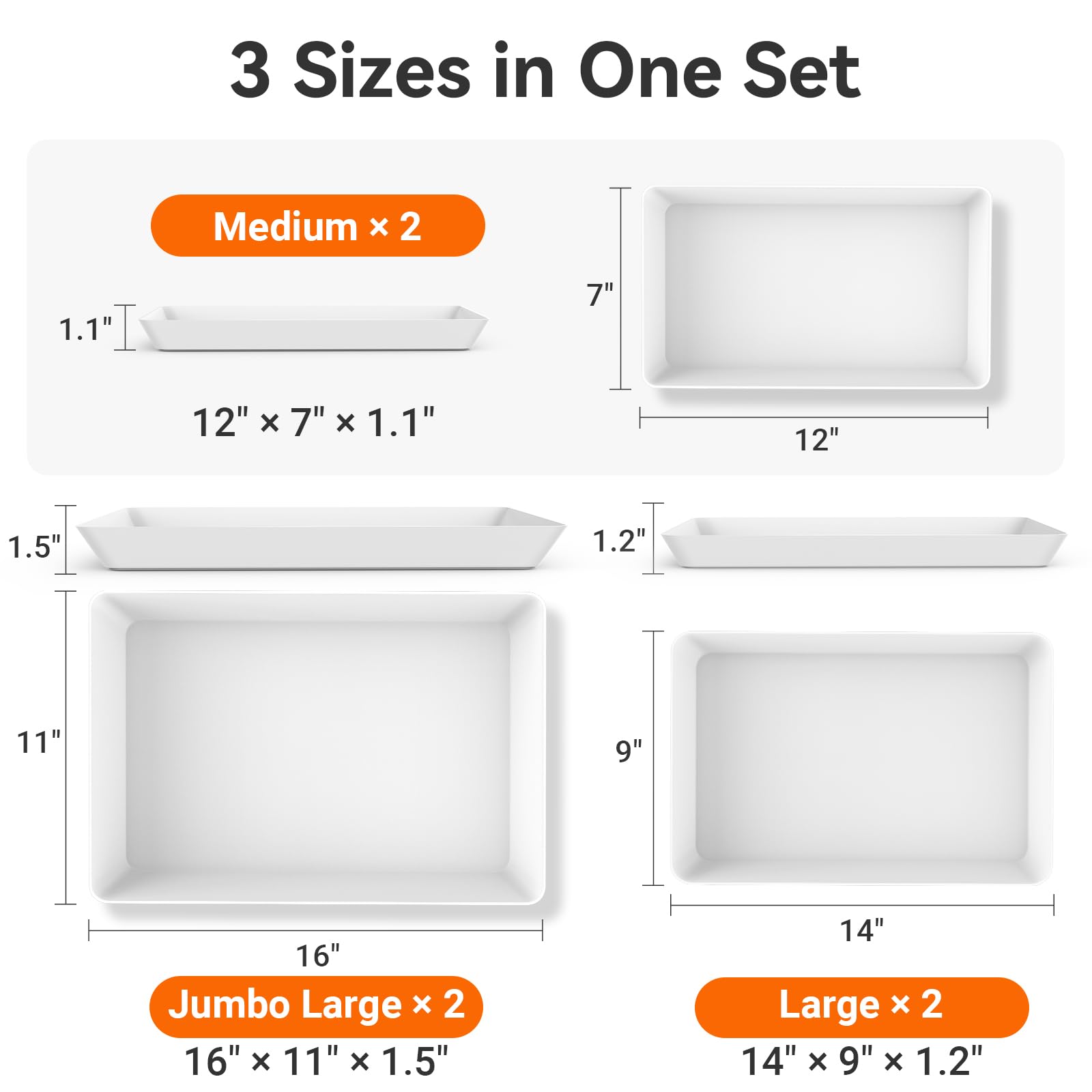 SmartTrends serving tray large shown with fruits, ideal for sharing at gatherings.