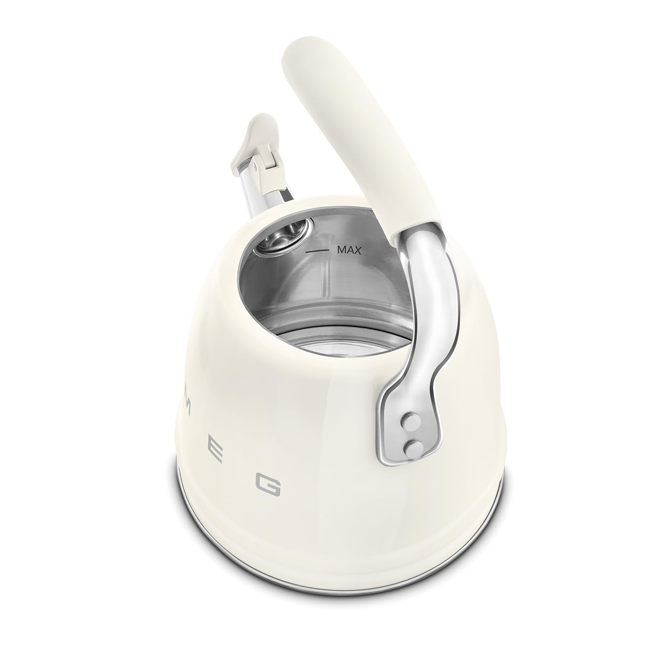 Smeg kettle cream durable materials, stainless steel construction and resilience.