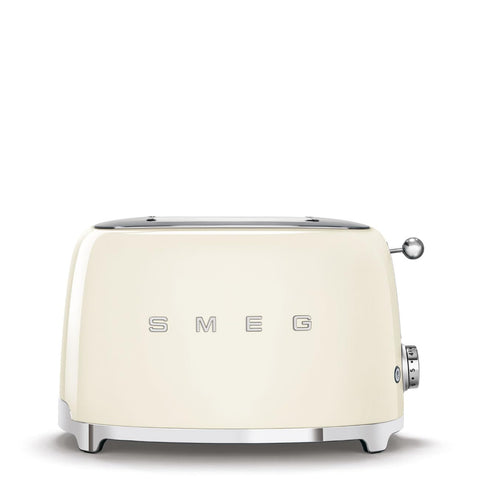 Smeg TSF01 toaster with compact footprint on the counter for space efficiency