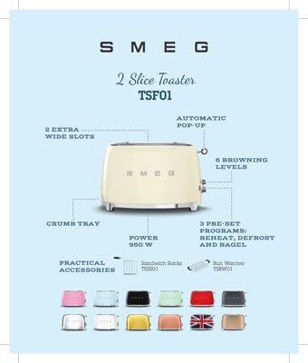 Smeg TSF01 Cream color from SMEG Color Collection