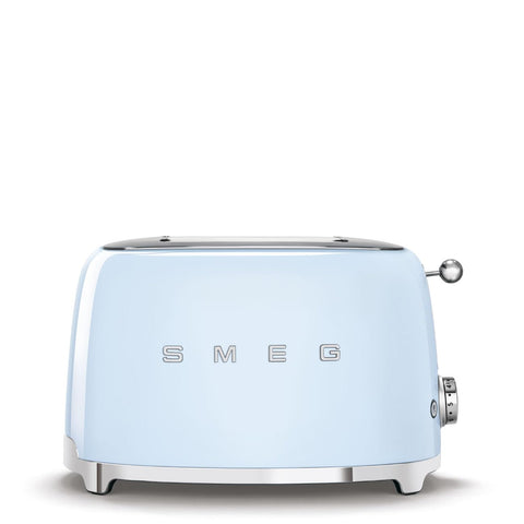 Smeg TSF01PBUS two-wide slots for even toast and bagels