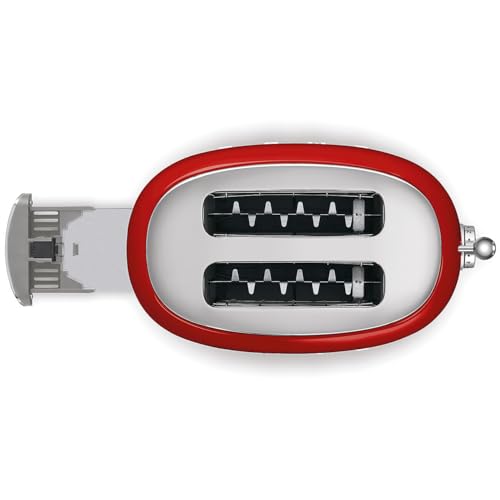 Smeg TSF01RDUS self-centering racks ensure even browning.