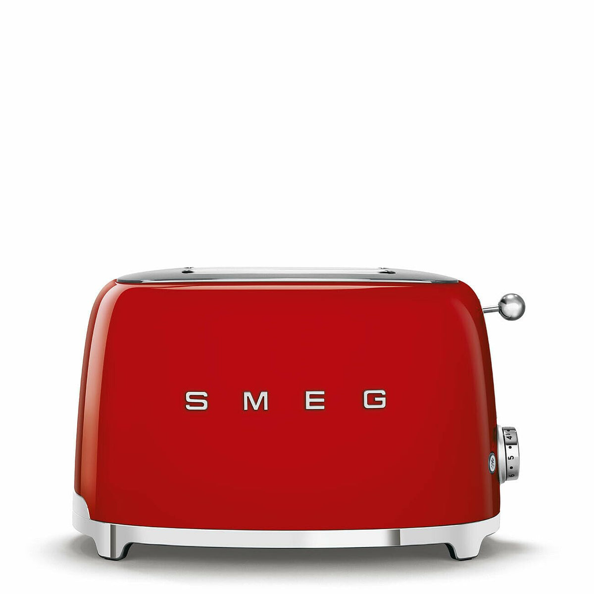 Smeg TSF01RDUS two-wide-slots for bagels and thick slices.