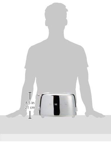 Smeg TSF01SSUS removable crumb tray simplifies cleanup after breakfasts