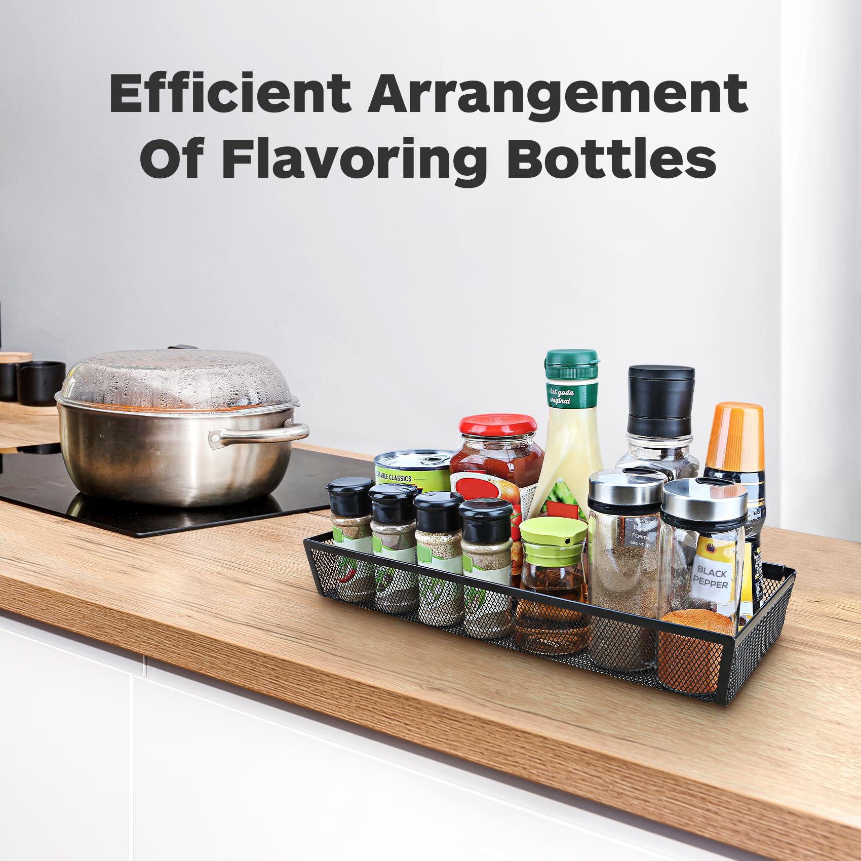 Smgmg 14.7 x 6.1 x 2 inches accommodates a wide range of utensils.