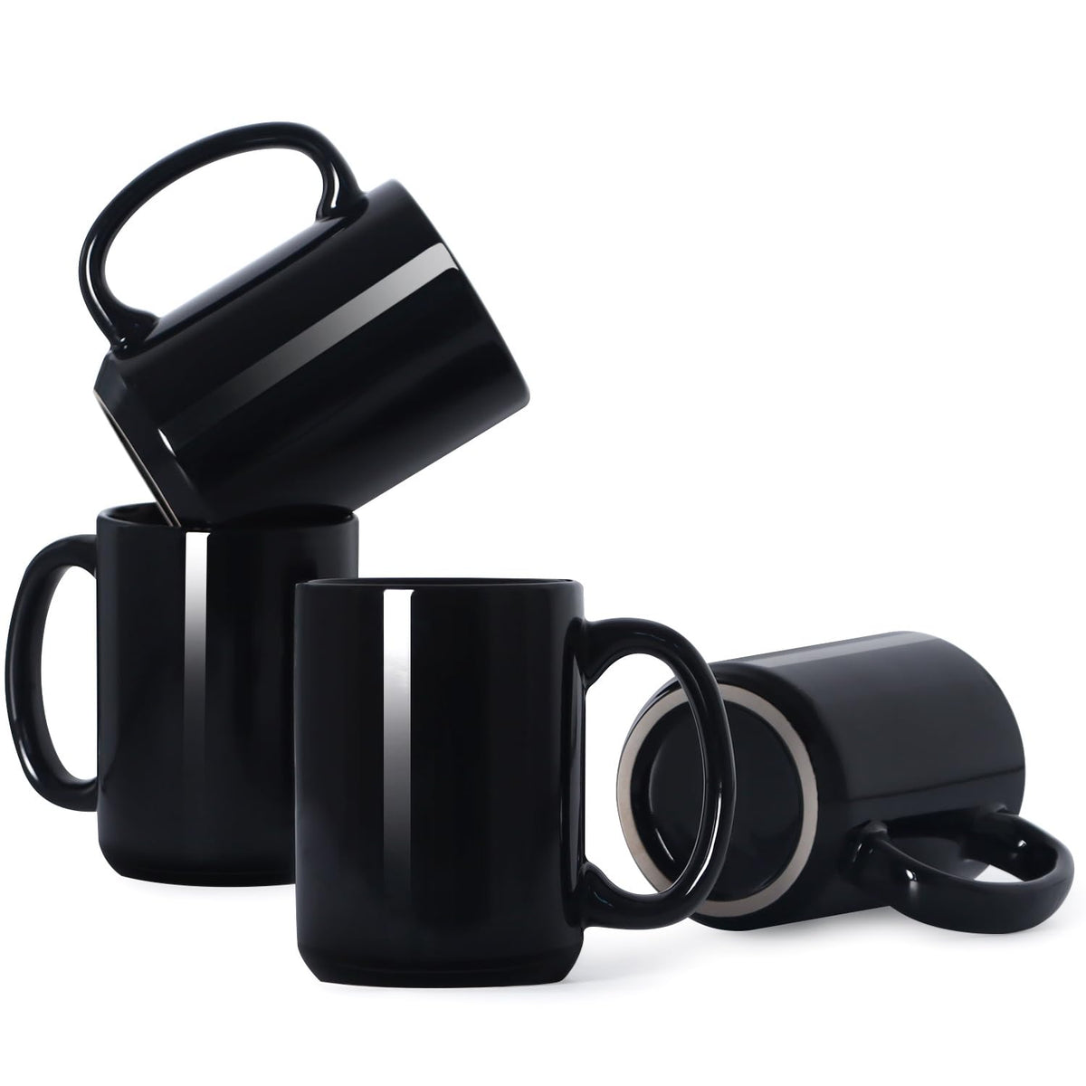 Smilatte 16oz porcelain mug with large handle for easy grip and generous pours