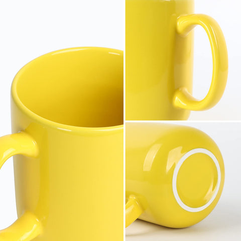 Smilatte 20 oz yellow mug, ideal gift idea for dad or colleagues.