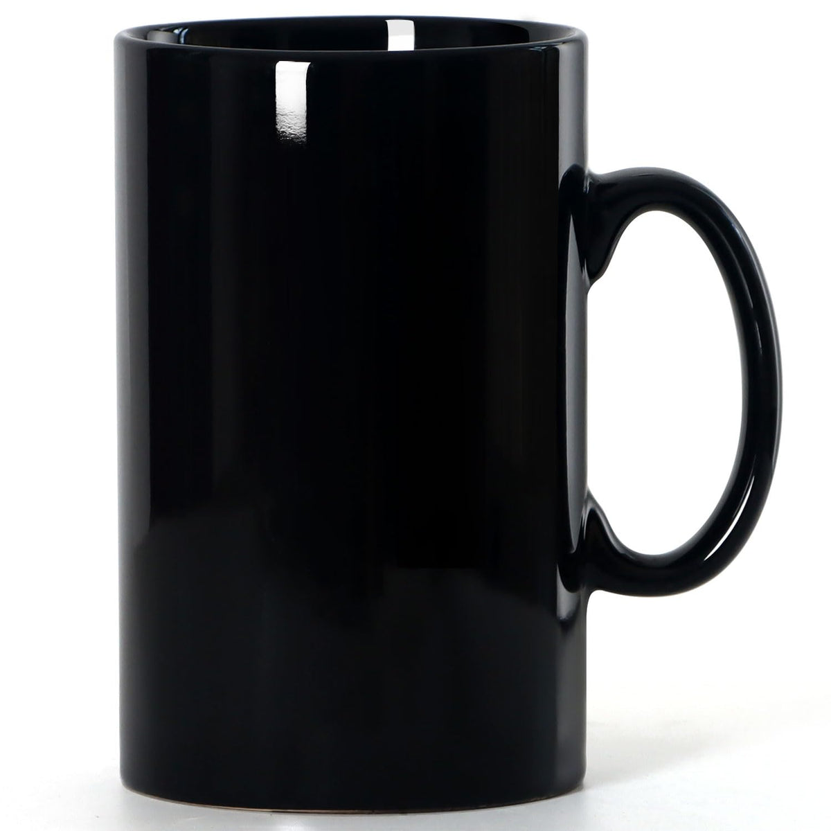 Smilatte 28oz mug in black with sleek design for bold office mornings