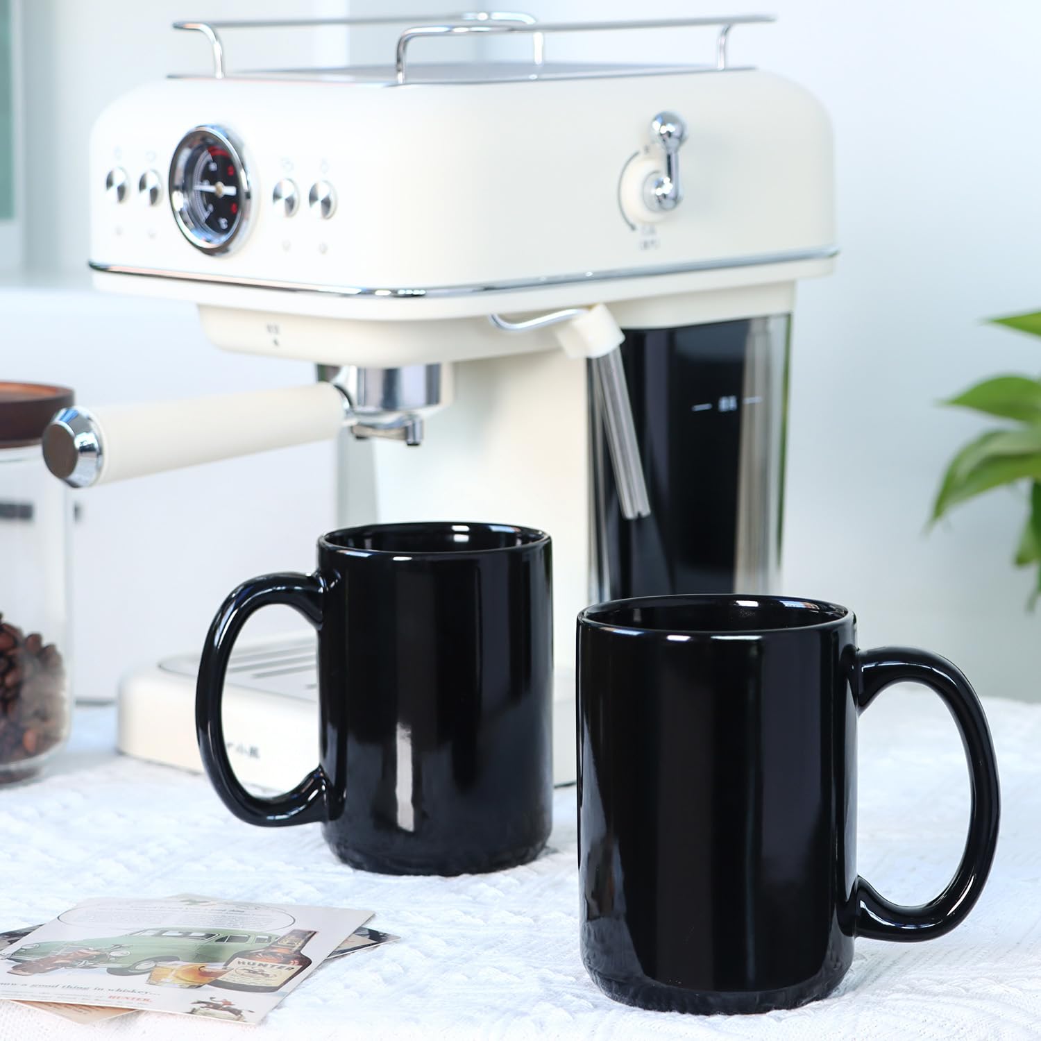 Smilatte 16oz mug in classic blank porcelain with a smooth glossy surface