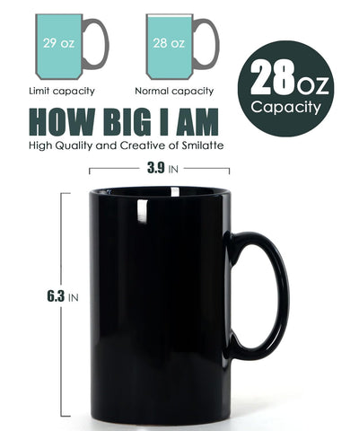Smilatte M018 classic porcelain mug with handle for comfortable, spill-free sipping