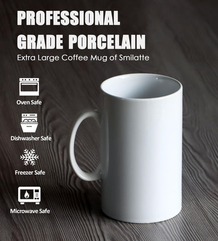Smilatte porcelain mug dishwasher-safe ensures easy cleaning after busy days