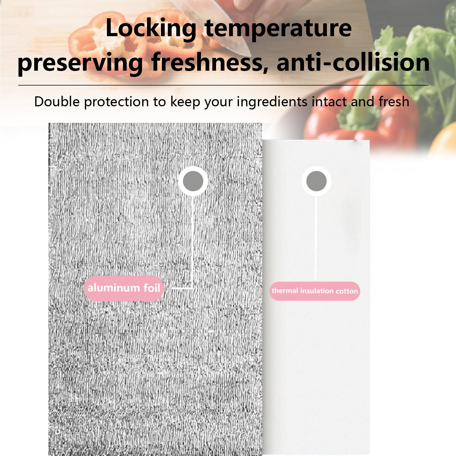 Smilco reusable insulation bag with durable, lightweight design