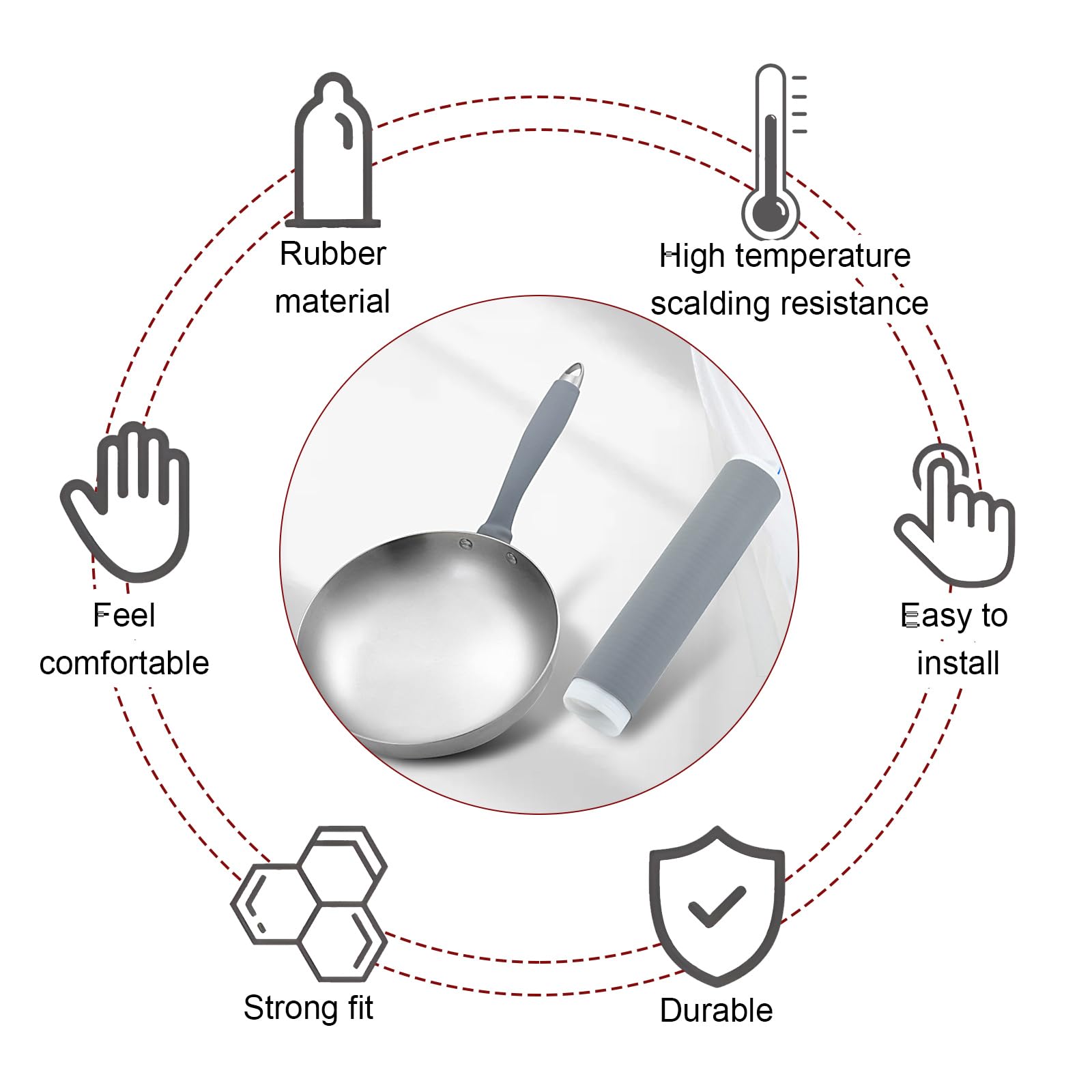 Smilelife handle sleeve offers non-slip grip during cooking