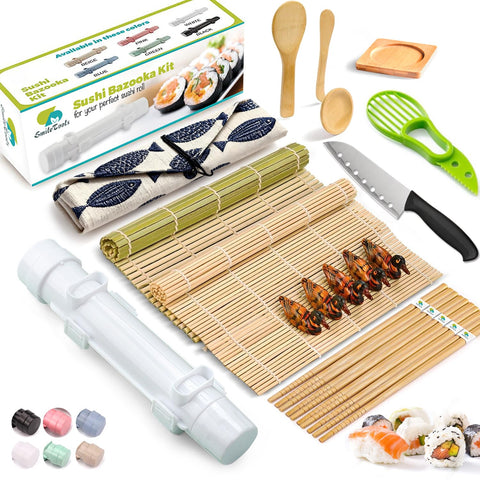 SmileTools bamboo sushi mats for easy, even rolls at home
