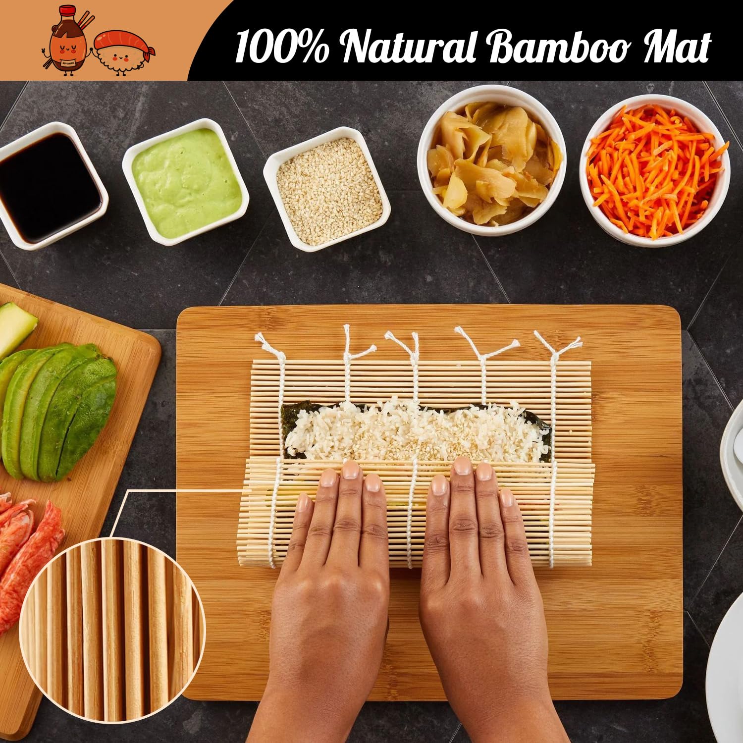 SmileTools five-pairs chopsticks set for family sushi nights