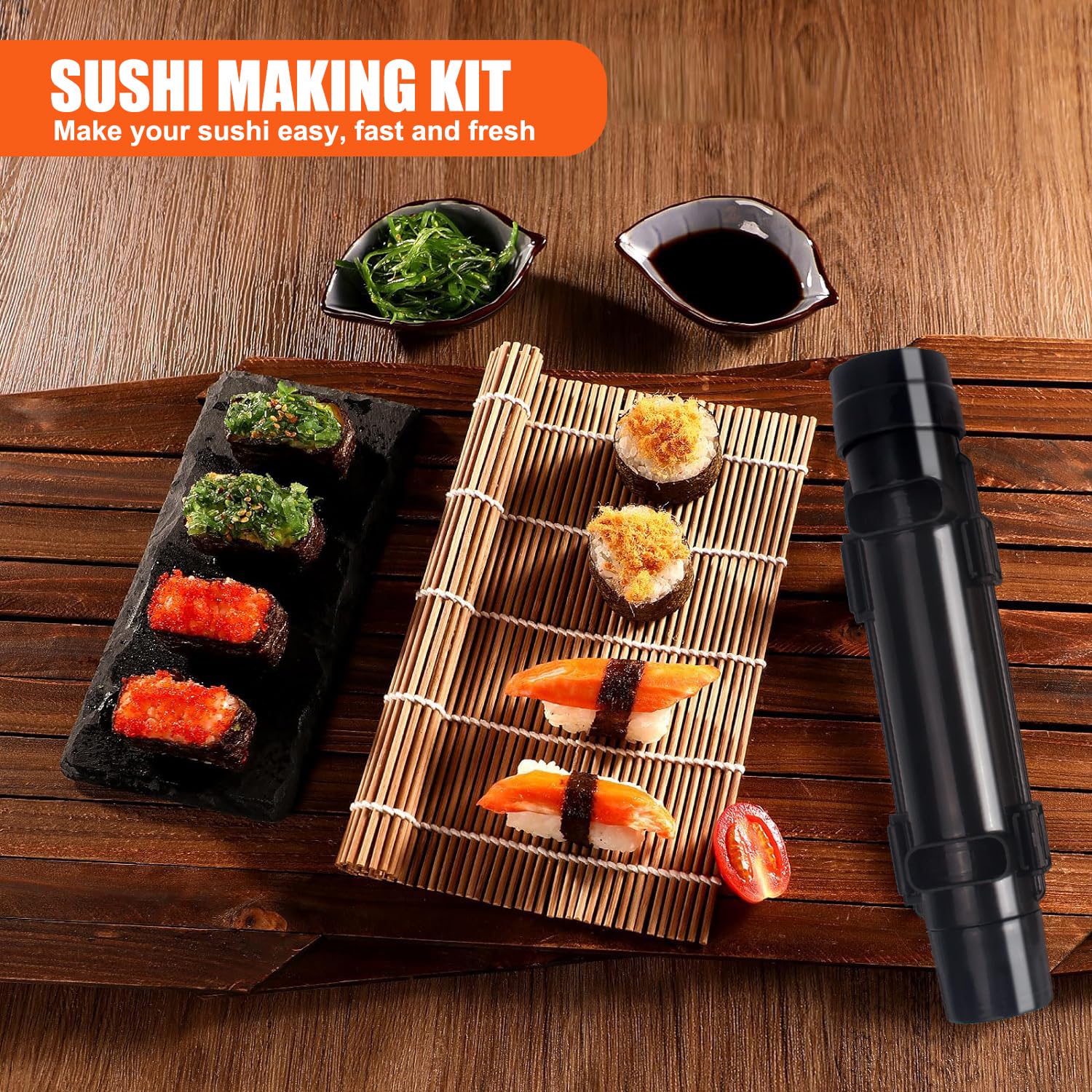 SmileTools oil brush helps even seasoning for perfect rolls.
