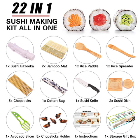 SmileTools sushi bazooka for consistent bite-sized rolls