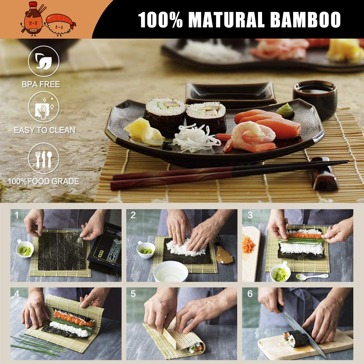 SmileTools sushi knife for precise, clean cuts
