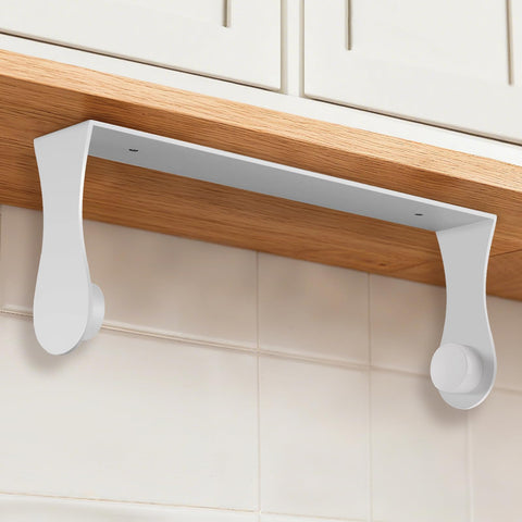 Smipam paper towel holder under cabinet white wall mount for easy access